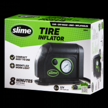 Slime 42004 - Slime® 12V Tire Inflator with LED Light, 8 Minute Standard Size Tire Inflation Time