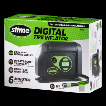 Slime 42012 - Slime® 12V Digital Tire Inflator with LED Light, 6 Minute Standard Size Tire Inflation Time