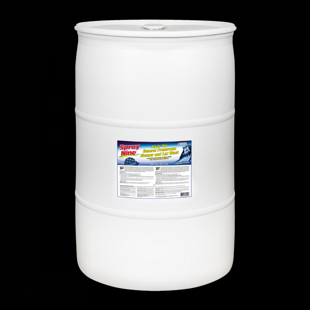 Spray Nine® General Pressroom Cleaner, 208L Drum<span class=' ItemWarning' style='display:block;'>Item is usually in stock, but we&#39;ll be in touch if there&#39;s a problem<br /></span>