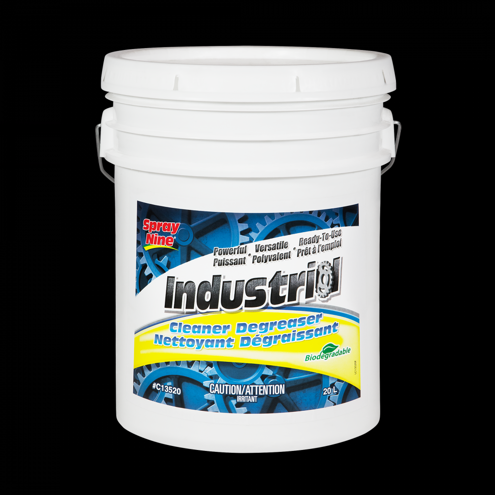 Spray Nine® Industrial Cleaner/Degreaser, 20L Pail<span class=' ItemWarning' style='display:block;'>Item is usually in stock, but we&#39;ll be in touch if there&#39;s a problem<br /></span>