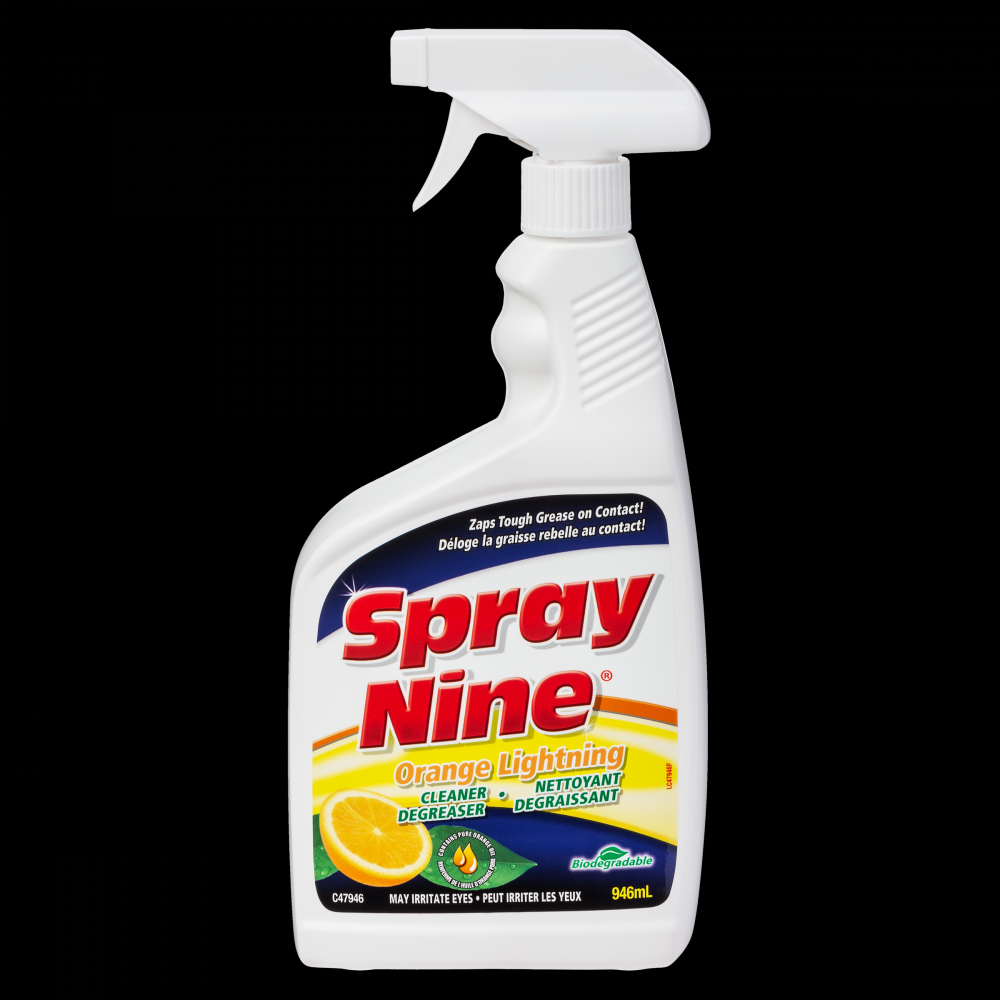 Spray Nine® Orange Lightning Cleaner/Degreaser, 946mL Bottle<span class='Notice ItemWarning' style='display:block;'>Item has been discontinued<br /></span>