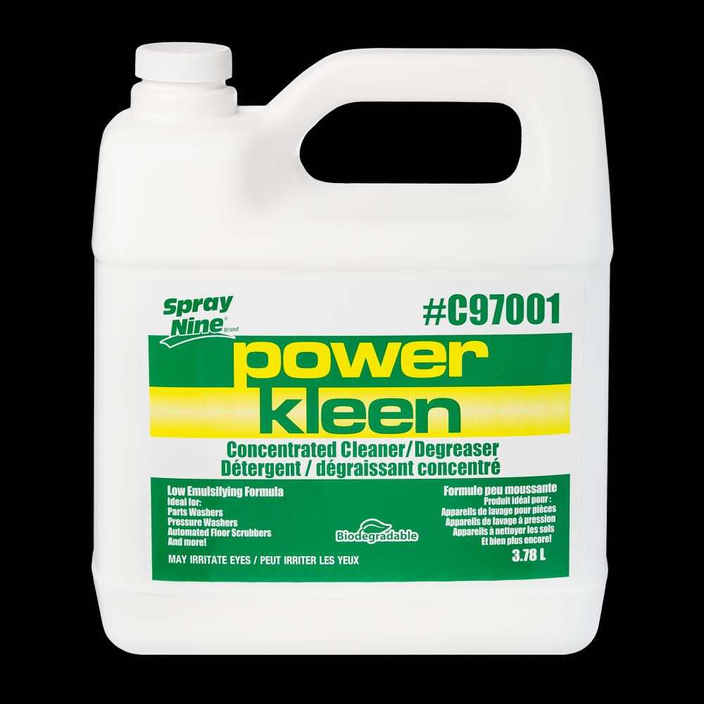 Spray Nine® Power Kleen Parts Wash Cleaner, 3.78L Jug<span class=' ItemWarning' style='display:block;'>Item is usually in stock, but we&#39;ll be in touch if there&#39;s a problem<br /></span>