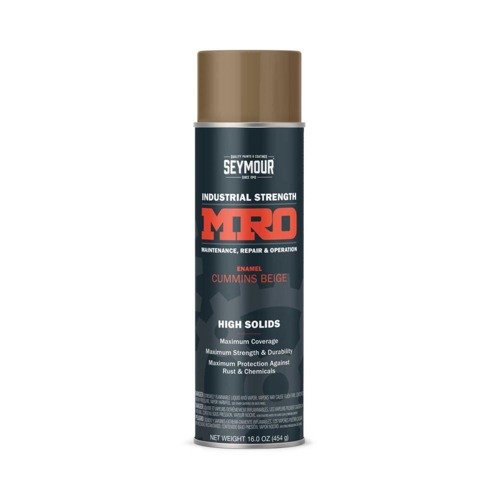 620-1447 Seymour Industrial MRO High Solid Enamel Spray Paint, Cummins Beige (16 oz.)<span class=' ItemWarning' style='display:block;'>Item is usually in stock, but we&#39;ll be in touch if there&#39;s a problem<br /></span>