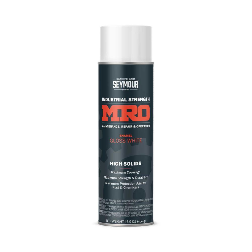 Industrial MRO High Solid Enamel Spray Paint, Gloss White (16 oz.)<span class=' ItemWarning' style='display:block;'>Item is usually in stock, but we&#39;ll be in touch if there&#39;s a problem<br /></span>