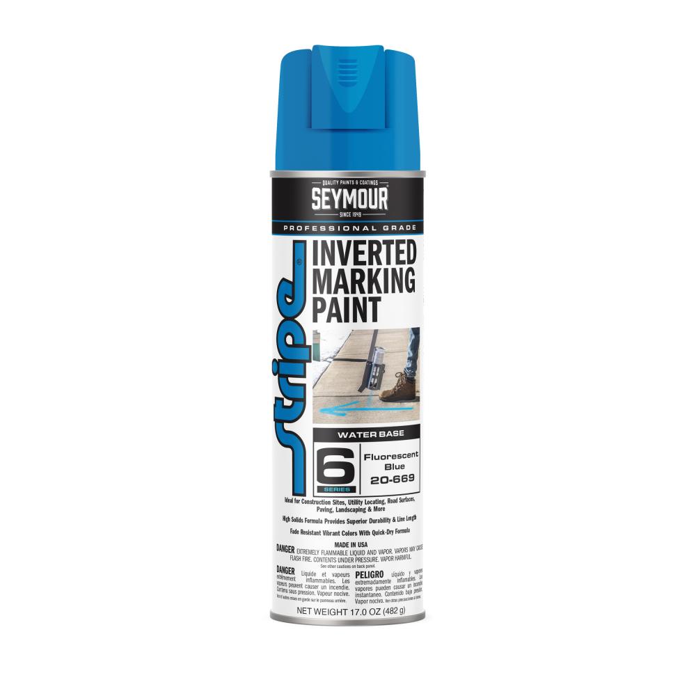 20-669 Seymour 20 oz. Water Based Marking Paint, Fluorescent Blue (17 oz.)<span class=' ItemWarning' style='display:block;'>Item is usually in stock, but we&#39;ll be in touch if there&#39;s a problem<br /></span>