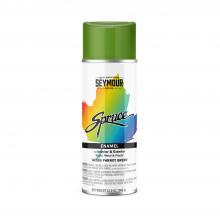 Seymour of Sycamore 0000980081 - Spruce Enamel Spray Paint, Semi-Gloss Parrot Green (12 oz.)