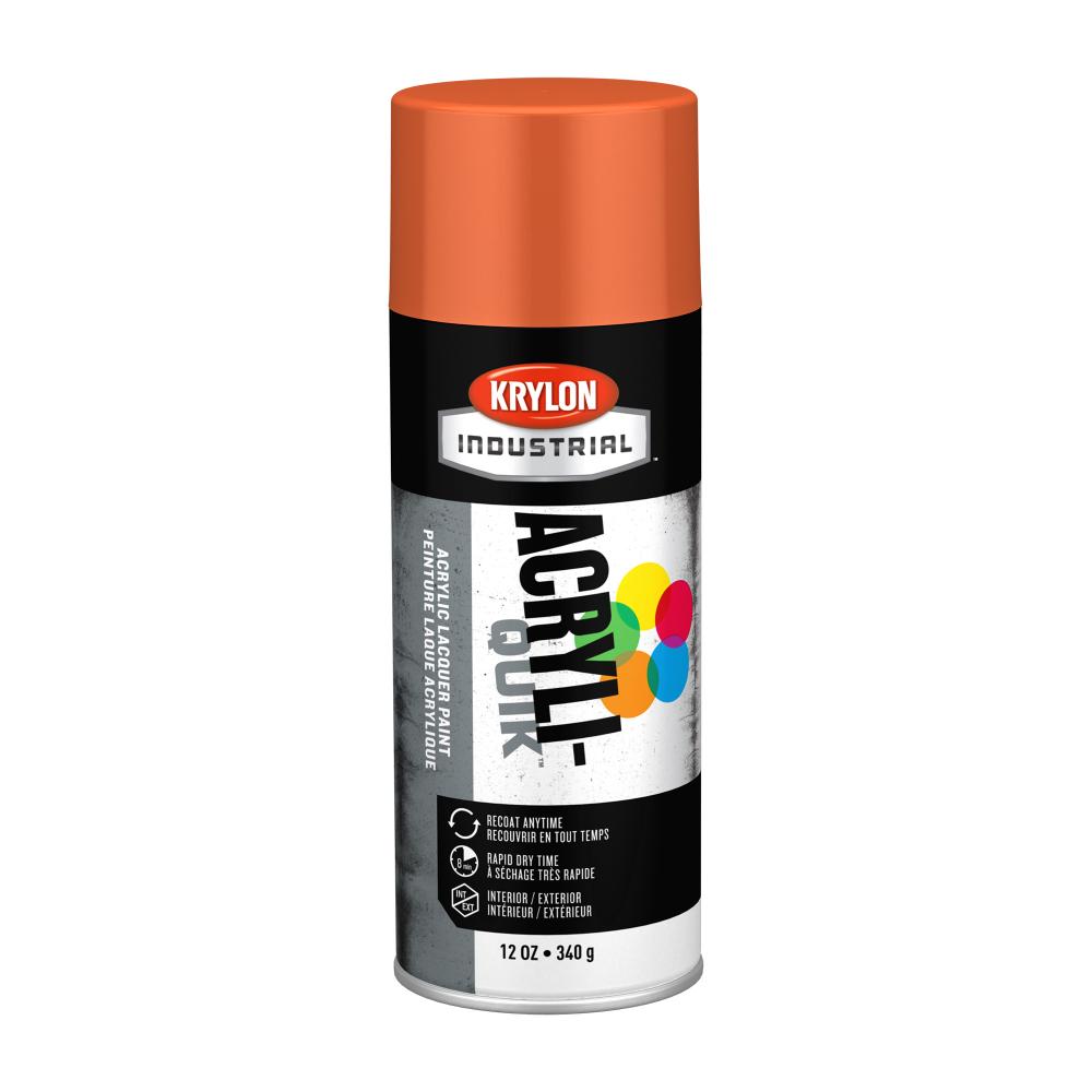 Krylon Industrial Acryli-Quik, Gloss, Pumpkin Orange, 12 oz.<span class=' ItemWarning' style='display:block;'>Item is usually in stock, but we&#39;ll be in touch if there&#39;s a problem<br /></span>