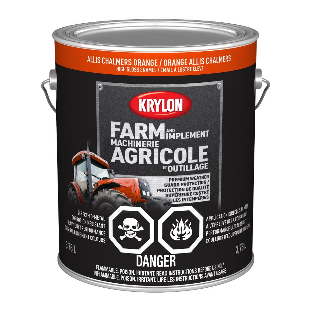 Krylon® Farm & Implement Paint Brush On, High Gloss, Allis Chalmers Orange,  3.7<span class=' ItemWarning' style='display:block;'>Item is usually in stock, but we&#39;ll be in touch if there&#39;s a problem<br /></span>