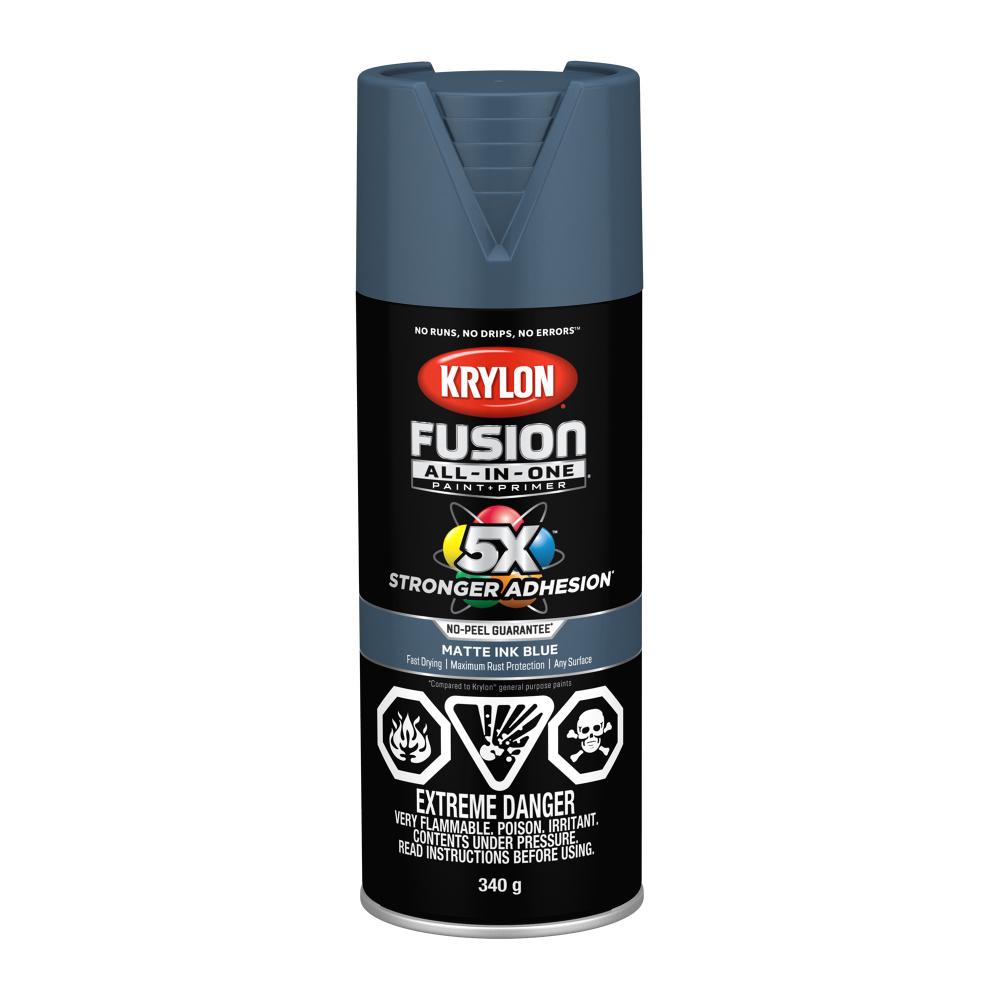 Krylon® Fusion All-In-One™ Matte, Ink Blue, 340 g<span class=' ItemWarning' style='display:block;'>Item is usually in stock, but we&#39;ll be in touch if there&#39;s a problem<br /></span>