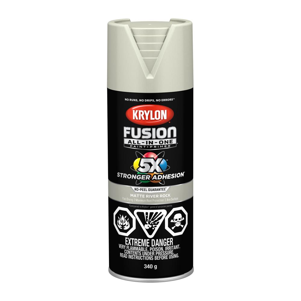 Krylon® Fusion All-In-One™ Matte, River Rock, 340 g<span class=' ItemWarning' style='display:block;'>Item is usually in stock, but we&#39;ll be in touch if there&#39;s a problem<br /></span>