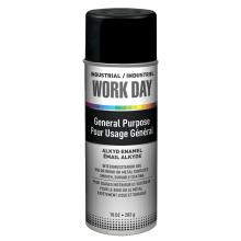 Krylon A04412007 - Krylon Industrial Work Day, Flat, Black, 10 oz.