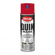 Krylon A03611007 - Krylon Industrial Quik-Mark Solvent-Based Inverted Marking Paint, Red, 17 oz.