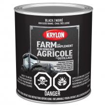 Krylon 420200008 - Krylon® Farm & Implement Paint Brush On, Gloss, Black, 946 mL