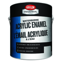 Krylon K000Z6841-16 - Krylon Industrial Waterborne Acrylic Enamel, Gloss, White Base, 1 Gallon