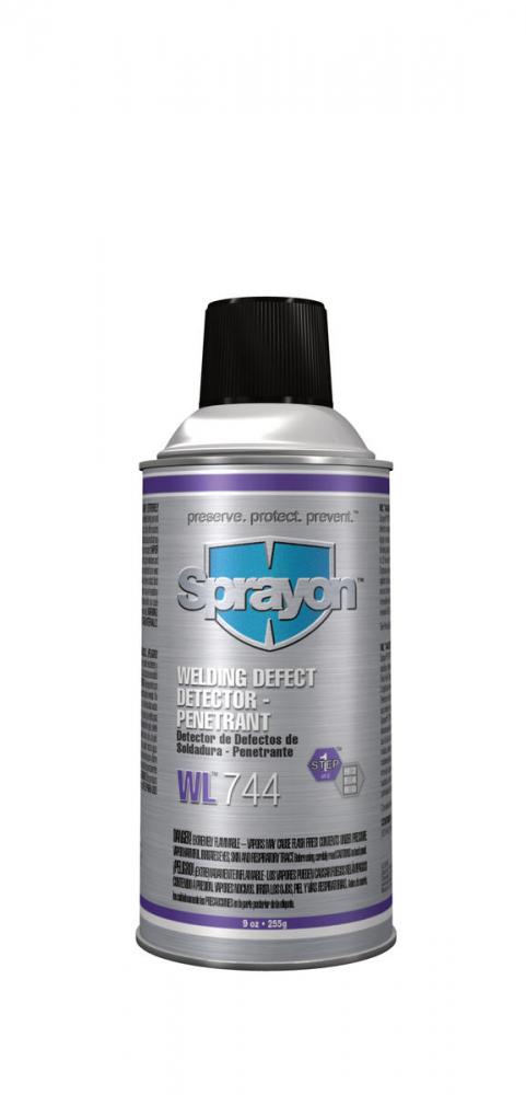 Sprayon WL744 Welding Defect Detector - Penetrant, 9 oz.<span class=' ItemWarning' style='display:block;'>Item is usually in stock, but we&#39;ll be in touch if there&#39;s a problem<br /></span>