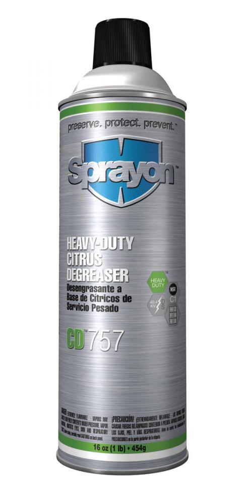 Sprayon CD757 Heavy Duty Citrus Degreaser, 16 oz.<span class=' ItemWarning' style='display:block;'>Item is usually in stock, but we&#39;ll be in touch if there&#39;s a problem<br /></span>