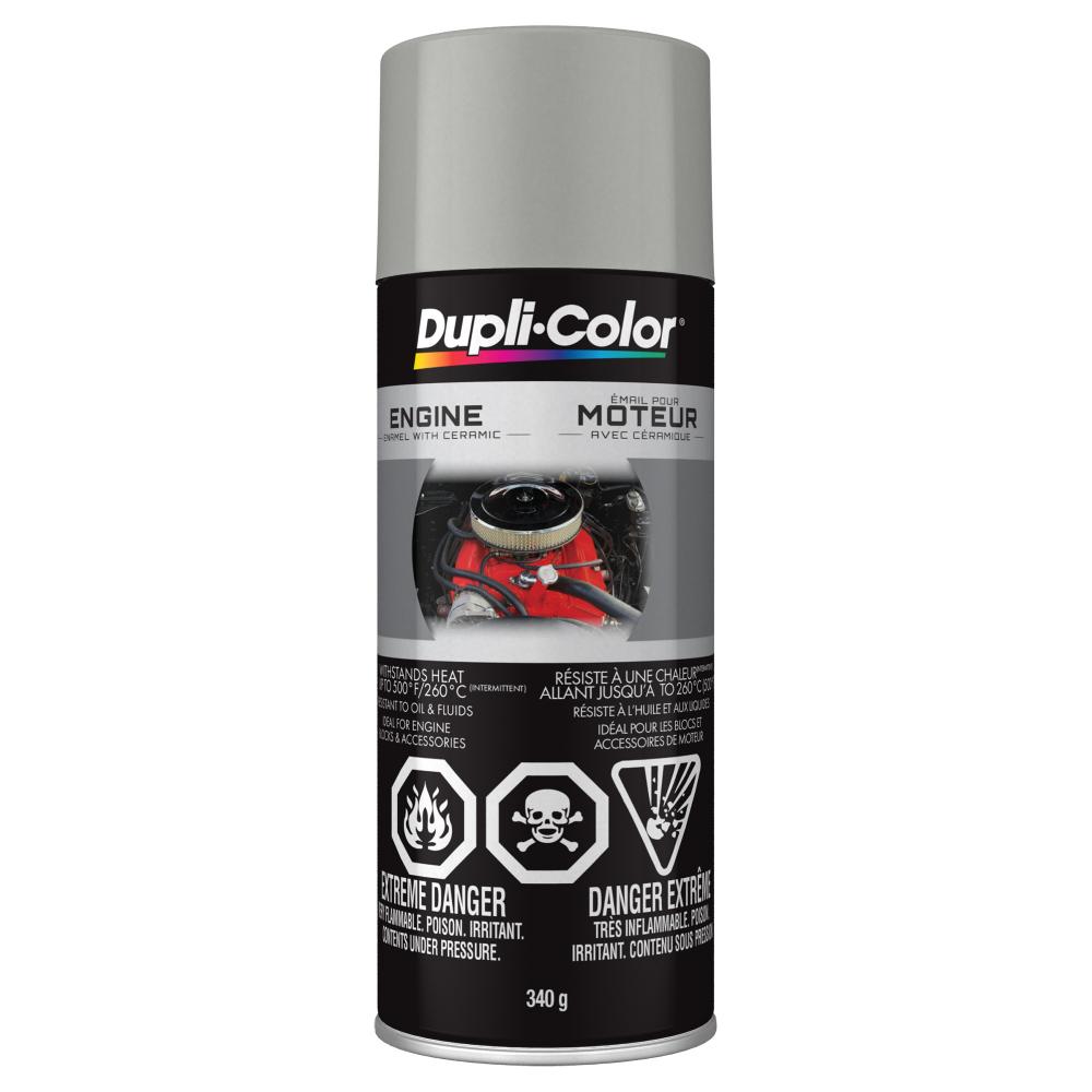 Dupli-Color Engine Enamel with Ceramic, Cast Coat Aluminum, 12 oz.<span class=' ItemWarning' style='display:block;'>Item is usually in stock, but we&#39;ll be in touch if there&#39;s a problem<br /></span>