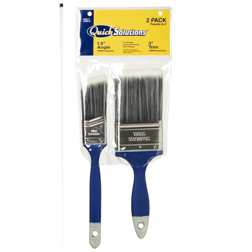 2PC Quick Solutions Brush Set (1-1/2&#34; Angle, 3&#34; Trim)<span class=' ItemWarning' style='display:block;'>Item is usually in stock, but we&#39;ll be in touch if there&#39;s a problem<br /></span>