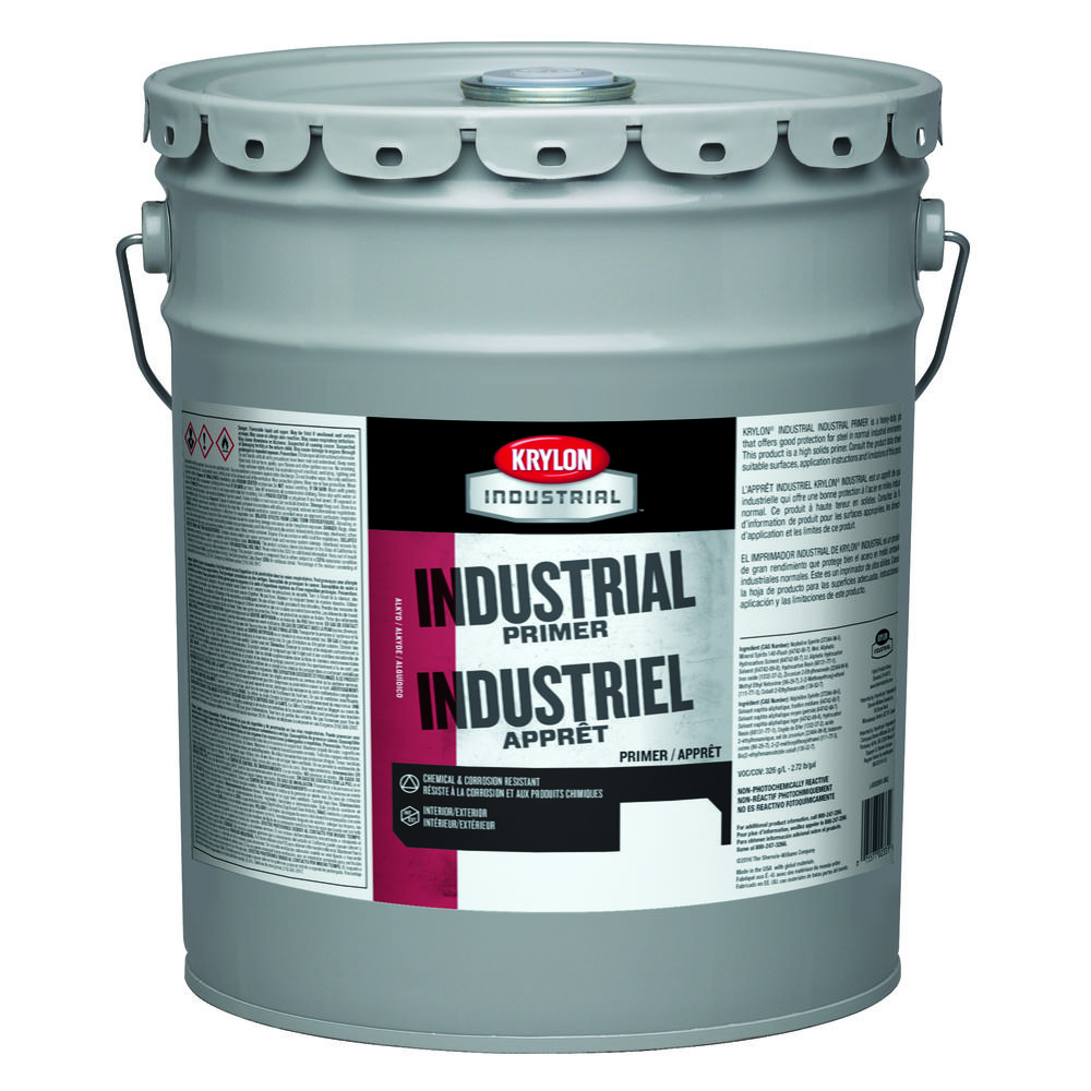 Krylon Industrial Primer, Gray Primer, 5 Gallon<span class=' ItemWarning' style='display:block;'>Item is usually in stock, but we&#39;ll be in touch if there&#39;s a problem<br /></span>