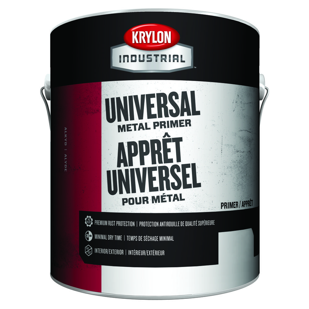 Krylon Industrial Universal Metal Primer, White, Gallon<span class=' ItemWarning' style='display:block;'>Item is usually in stock, but we&#39;ll be in touch if there&#39;s a problem<br /></span>