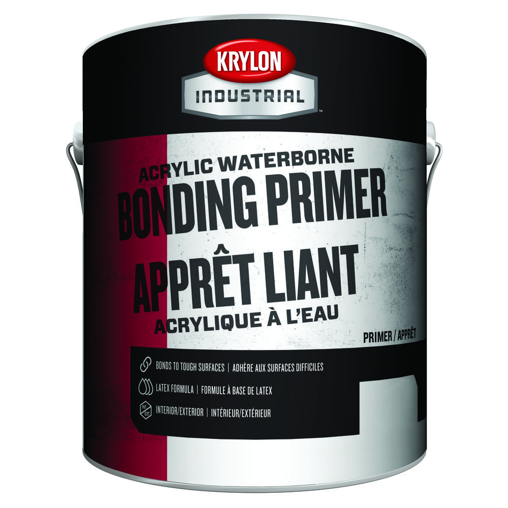 Krylon Industrial Acrylic Waterborne Bonding Primer, White, Gallon<span class=' ItemWarning' style='display:block;'>Item is usually in stock, but we&#39;ll be in touch if there&#39;s a problem<br /></span>