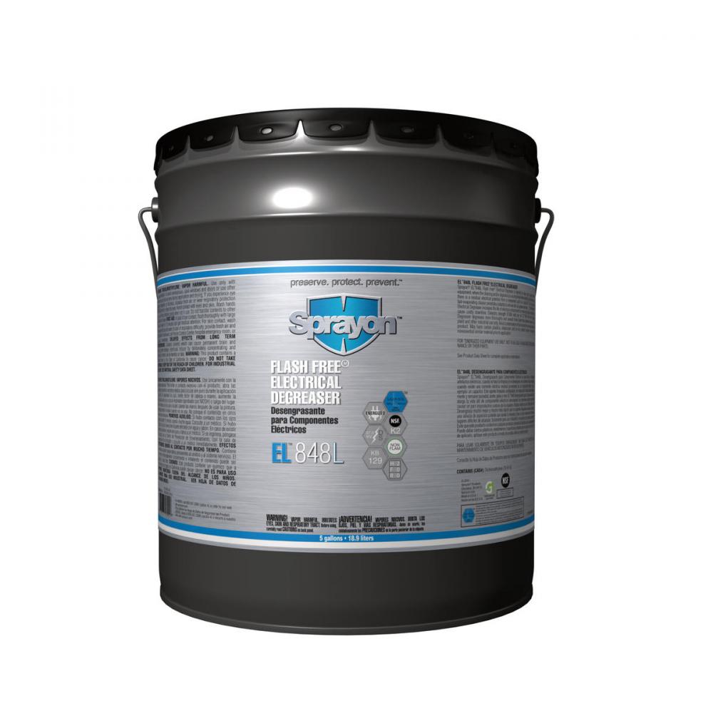 Sprayon EL848 Flash Free Electrical Degreaser, 5 Gallon<span class=' ItemWarning' style='display:block;'>Item is usually in stock, but we&#39;ll be in touch if there&#39;s a problem<br /></span>