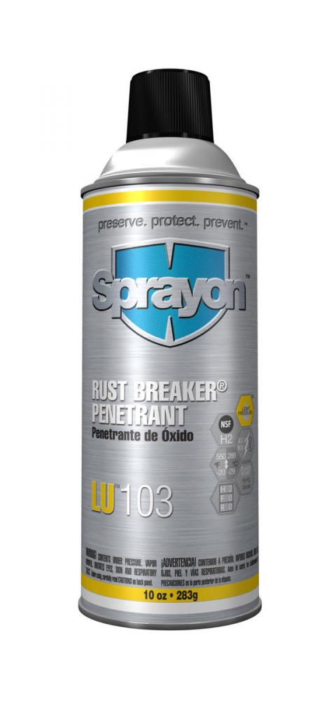 Sprayon LU103 Rust Breaker Penetran, 12 oz.<span class=' ItemWarning' style='display:block;'>Item is usually in stock, but we&#39;ll be in touch if there&#39;s a problem<br /></span>