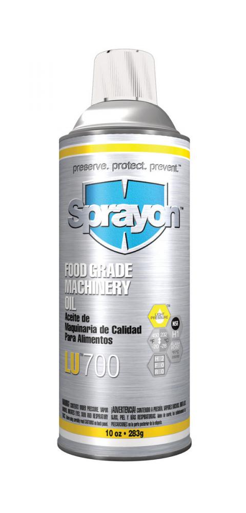 Sprayon LU700 Food Grade Machinery Oil, 10 oz.<span class=' ItemWarning' style='display:block;'>Item is usually in stock, but we&#39;ll be in touch if there&#39;s a problem<br /></span>