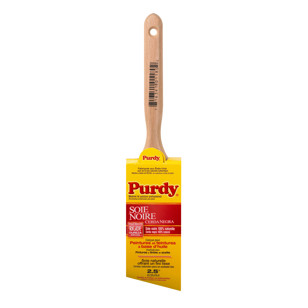 Purdy 2-1/2&#34; Black Bristle Extra Oregon Angular Trim Brush<span class=' ItemWarning' style='display:block;'>Item is usually in stock, but we&#39;ll be in touch if there&#39;s a problem<br /></span>