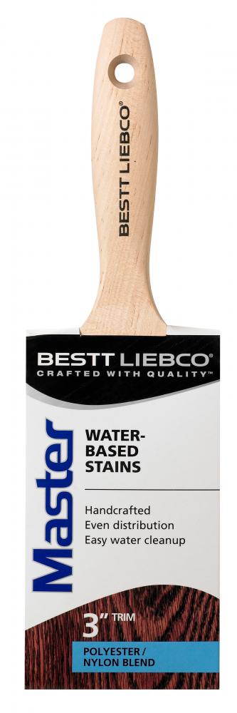 Bestt Liebco Master Water Based Stain Trim Brush, 3 in.<span class=' ItemWarning' style='display:block;'>Item is usually in stock, but we&#39;ll be in touch if there&#39;s a problem<br /></span>