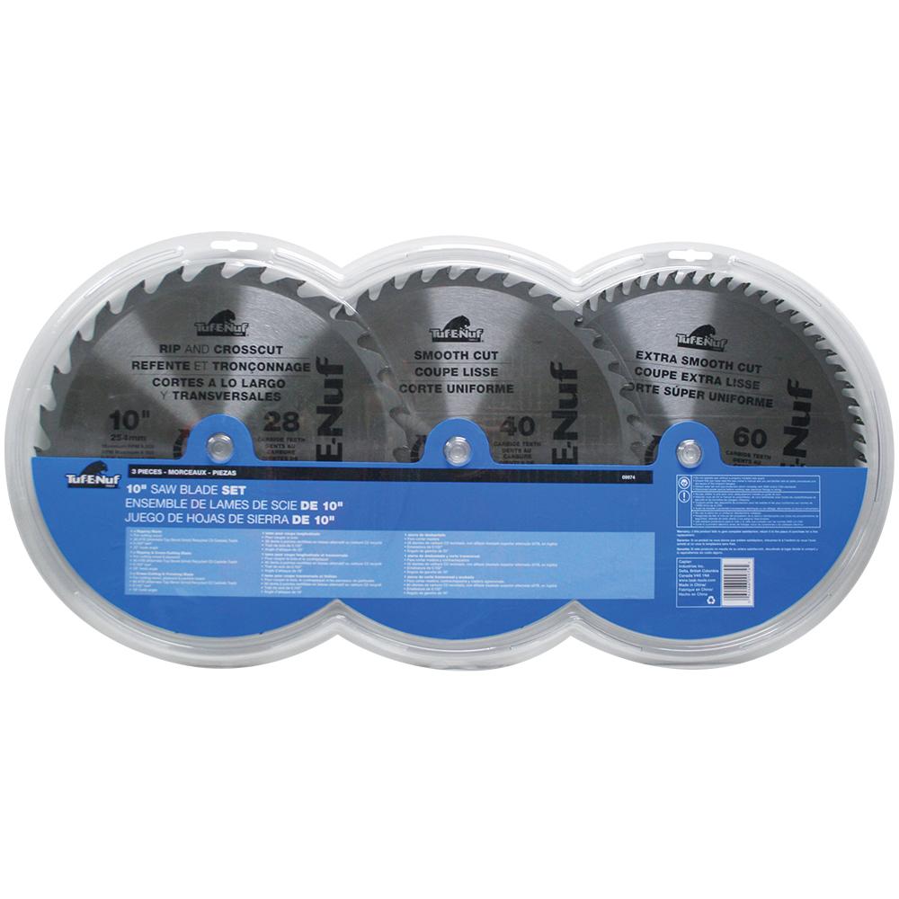 3pc 10&#34; ATB Circular Saw Blade Set - Clamshell<span class=' ItemWarning' style='display:block;'>Item is usually in stock, but we&#39;ll be in touch if there&#39;s a problem<br /></span>