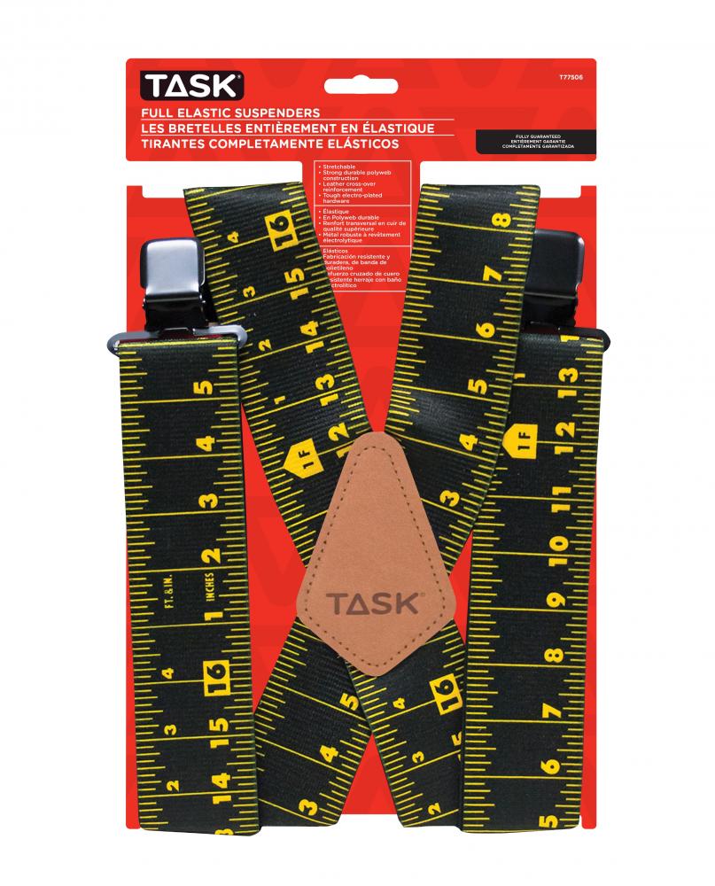 FULL ELASTIC TAPE MEASURE PATTERN SUSPENDERS - 1/PACK (REPLACES T77419)<span class=' ItemWarning' style='display:block;'>Item is usually in stock, but we&#39;ll be in touch if there&#39;s a problem<br /></span>