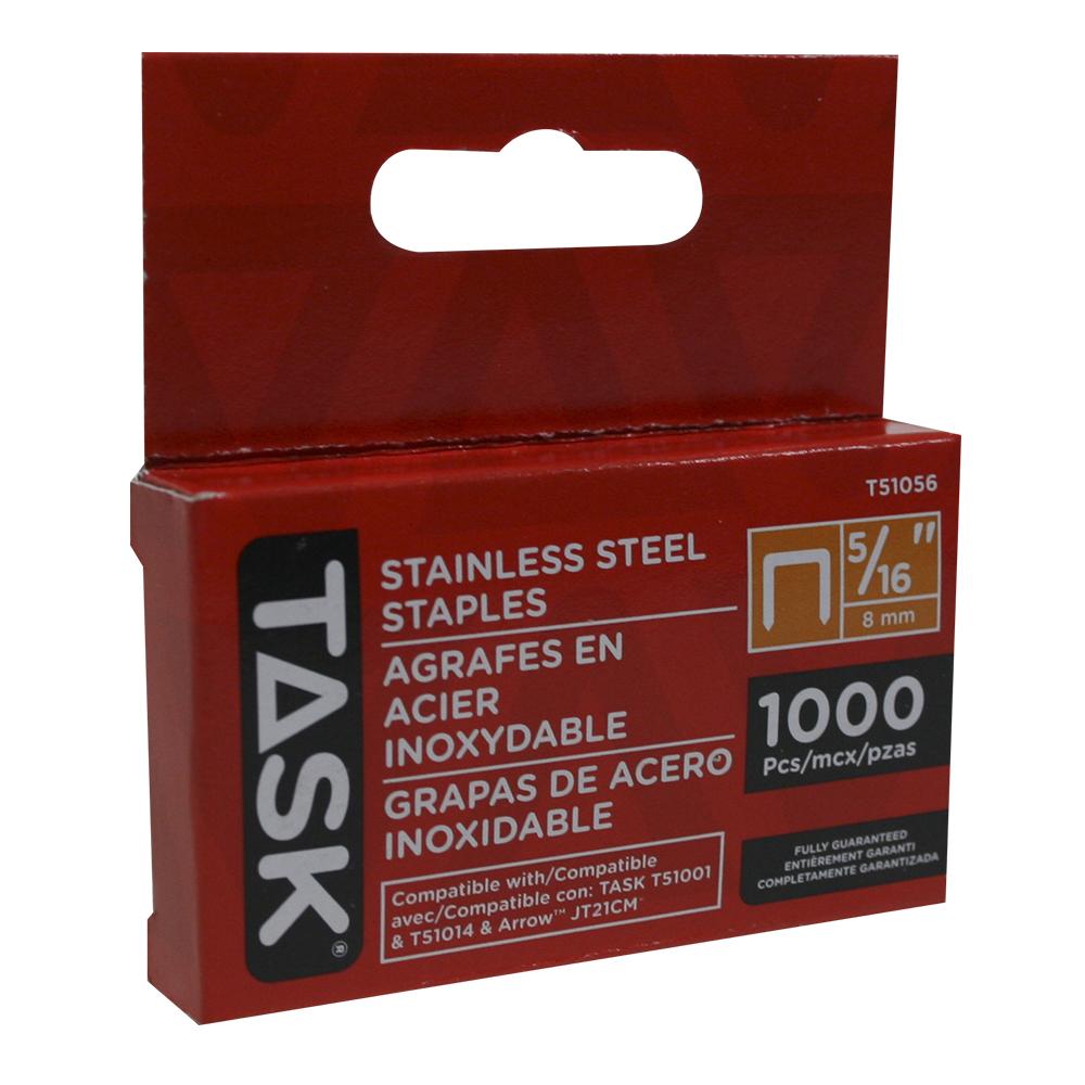 5/16 (8mm) Stainless Steel Staples  1000/pack<span class='Notice ItemWarning' style='display:block;'>Item has been discontinued<br /></span>