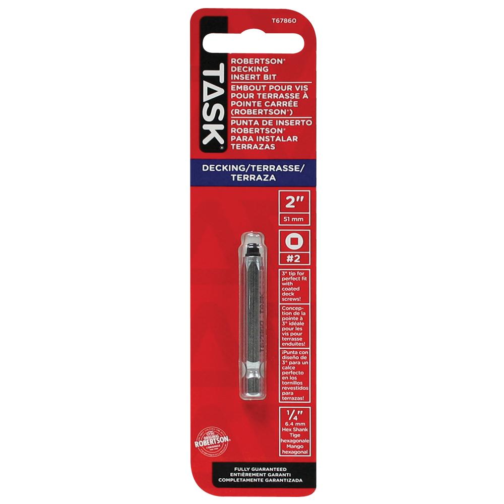 #2 Robertson® Decking 2&#34; Silver Two-Piece Screwdriver Bit<span class=' ItemWarning' style='display:block;'>Item is usually in stock, but we&#39;ll be in touch if there&#39;s a problem<br /></span>