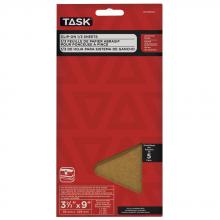 Task Tools OSO8500 - 3-2/3" x 9" Assorted Grits Aluminum Oxide 1/3 Clip-On Sheets - 5/pack