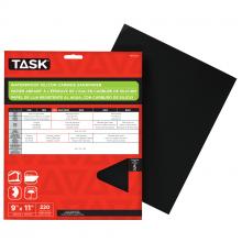 Task Tools PWD54220 - 9" x 11" 220 Grit Very Fine Waterproof Silicon Carbide - 5/pack