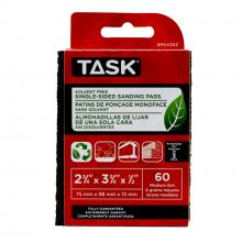 Task Tools SP64262 - Solvent Free Eco 60 Grit Medium Single-Sided Sanding Pad - 3/pack