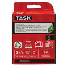 Task Tools SP64270 - Solvent Free Eco 60 Grit Medium Double-Sided Sanding Pad - 2/pack