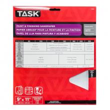 Task Tools T13283 - 9" x 11" Assorted Coarse Grits Paint & Finish Sandpaper - 5/pack