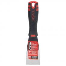 Task Tools T37623 - 2" Stiff High Carbon Steel Putty Knife with FlexFit Grip