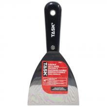 Task Tools T37852 - 4'' Flexible High Carbon Steel Steel Putty Knife with Nylon Handle