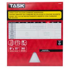 Task Tools ZSO3180 - 9" x 11" 180 Grit Very Fine Drywall Sandpaper - Bulk