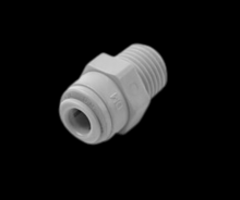 Fairview Ltd PI68-4A - Gry Acetal Male Connector 1/4x1/8NPT