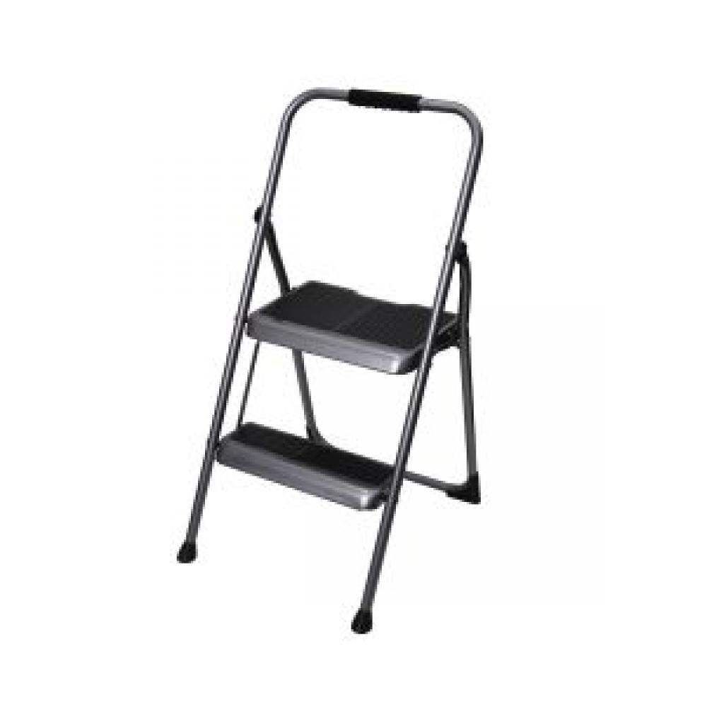 S322-6 2-Step Type II Black/Silver Steel Step Stool<span class=' ItemWarning' style='display:block;'>Item is usually in stock, but we&#39;ll be in touch if there&#39;s a problem<br /></span>