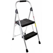 Werner-Ladder AL322-6ca - AL322-6 2-Step Type II Black/Silver Aluminum Step Stool