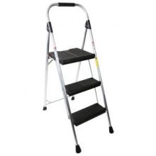 Werner-Ladder AL323-6ca - AL323-6 3-Step Type II Black/Silver Aluminum Step Stool