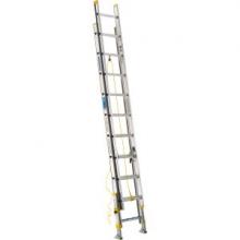 Werner-Ladder D1820-2EQca - D1820-2EQ 20ft Type I Aluminum D-Rung The EqualizerÂ® Extension Ladder