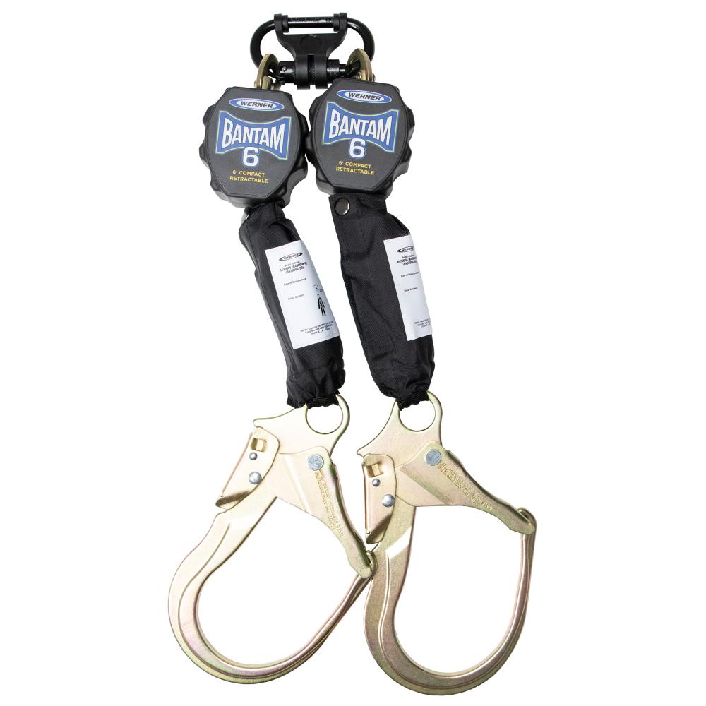 SR6ft Bantam Twinleg Self-Retracting Lifeline w/Steel Rebar<span class=' ItemWarning' style='display:block;'>Item is usually in stock, but we&#39;ll be in touch if there&#39;s a problem<br /></span>