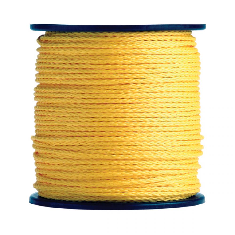 Yellow Hollow Braid Polypropylene 1000 ft.<span class=' ItemWarning' style='display:block;'>Item is usually in stock, but we&#39;ll be in touch if there&#39;s a problem<br /></span>