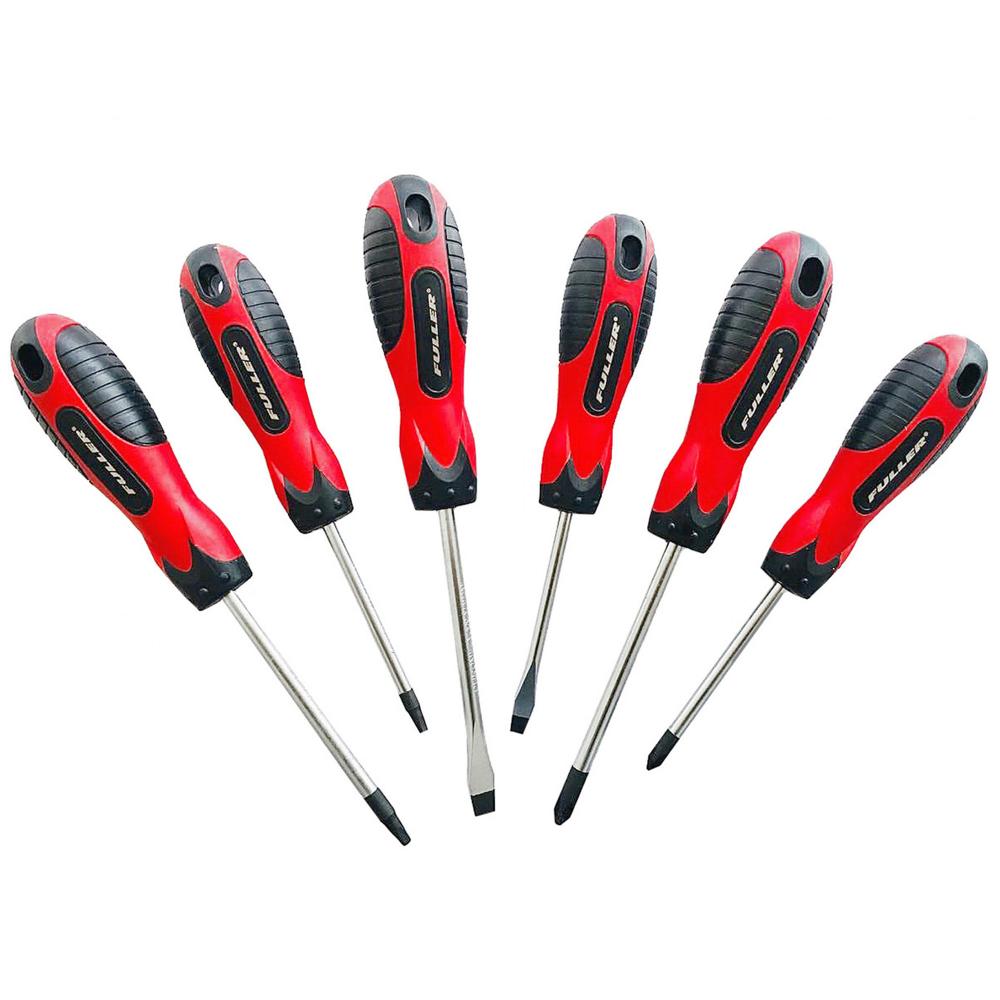 Composite-Handle Screwdriver Set with CrV Blades (6-Pc.)<span class=' ItemWarning' style='display:block;'>Item is usually in stock, but we&#39;ll be in touch if there&#39;s a problem<br /></span>